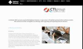 
							         CTI Group is Now Part of Enghouse Networks | Enghouse Networks								  
							    