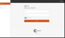 
							         CTI Portal: Sign in								  
							    