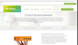 
							         CTI & UC für Telefonanlagen Kerio : estos : enables easy ...								  
							    