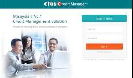 
							         CTOS - Credit Manager - Login								  
							    