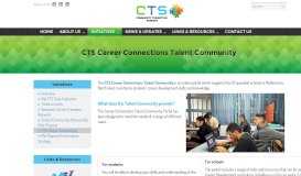 
							         CTS Career Connections Talent Community - CTS								  
							    