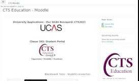 
							         CTS Education - Moodle								  
							    