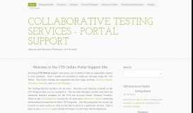 
							         CTS-Portal Support - Home								  
							    