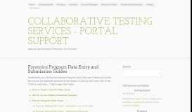 
							         CTS-Portal Support - Tests								  
							    