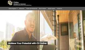 
							         CU Online - Online Degrees and Programs at the University of Colorado								  
							    