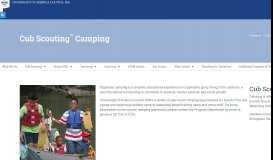 
							         Cub Scout Camping | Crossroads of America Council, BSA								  
							    