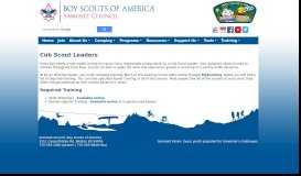 
							         Cub Scout Leaders - Samoset Council								  
							    