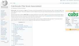 
							         Cub Scouts (The Scout Association) - Wikipedia								  
							    
