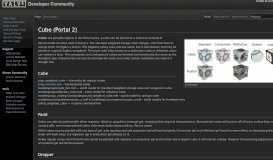 
							         Cube (Portal 2) - Valve Developer Community								  
							    