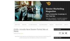 
							         CUDL Unveils New Dealer Portal Site at Nada | Dealer Marketing								  
							    