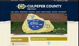 
							         Culpeper County High School: Home								  
							    