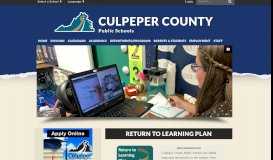 
							         Culpeper County Public Schools: Home								  
							    