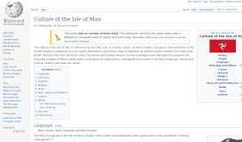 
							         Culture of the Isle of Man - Wikipedia								  
							    