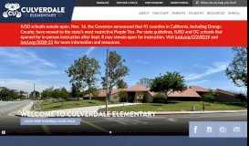 
							         Culverdale Elementary - Irvine Unified School District								  
							    