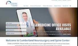 
							         Cumberland Neurosurgery and Spine Center  Excellence in ...								  
							    