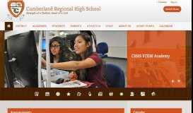 
							         Cumberland Regional High School / Homepage								  
							    
