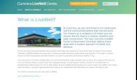 
							         Cummins LiveWell Center » What is LiveWell?								  
							    