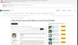 
							         CUN official airport site & Mexico Tourist Card SCAMS - Riviera ...								  
							    