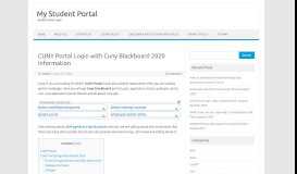 
							         CUNY Portal login blackboard and all other information - Student Portal								  
							    