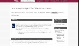 
							         CUNY Portal - Your Brooklyn College & CUNY Accounts - LibGuides ...								  
							    