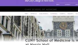 
							         CUNY School of Medicine is Headquartered at Harris Hall | The City ...								  
							    