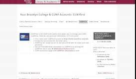 
							         CUNYfirst - Your Brooklyn College & CUNY Accounts - LibGuides ...								  
							    