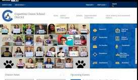 
							         Cupertino Union School District / Homepage								  
							    