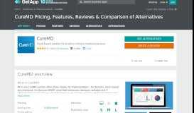 
							         CureMD Pricing, Features, Reviews & Comparison of Alternatives ...								  
							    