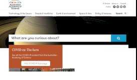 
							         Curious - Science for curious minds - Australian Academy of Science								  
							    