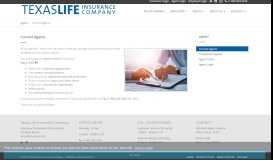
							         Current Agents - Texas Life Insurance Company								  
							    