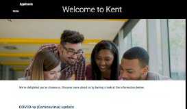 
							         Current applicants - University of Kent								  
							    