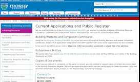 
							         Current Applications and Public Register - Moray Council								  
							    