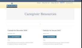 
							         Current Caregiver Resources - Kadan Homecare								  
							    