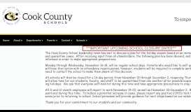 
							         Current Employee Information - Cook County Schools								  
							    