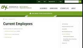 
							         Current Employees | Bismarck State College								  
							    