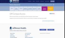 
							         Current Employees - Human Resources - Thomas Jefferson University								  
							    