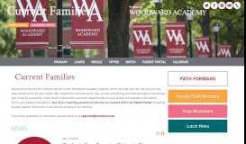 
							         Current Families - Woodward Academy								  
							    