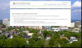 
							         Current Job Openings - City of Knoxville								  
							    