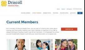 
							         Current Members | Driscoll Health Plan								  
							    