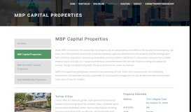 
							         Current Multifamily Properties - MBP Capital, Inc.								  
							    