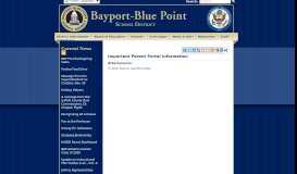 
							         Current News - Bayport-Blue Point School District								  
							    