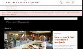 
							         Current Parents | Phillips Exeter Academy								  
							    