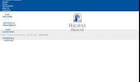 
							         Current Patients | Halifax Health								  
							    
