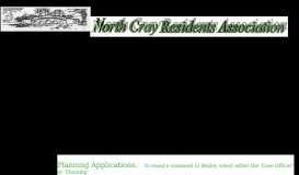 
							         Current Planning Applications - North Cray Residents Association								  
							    