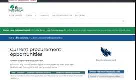 
							         Current procurement opportunities | East Staffordshire Borough Council								  
							    