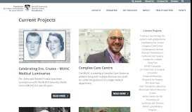 
							         Current Projects - MUHC Foundation								  
							    