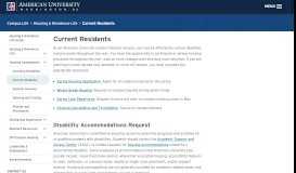 
							         Current Residents | Housing & Residence Life | American University ...								  
							    