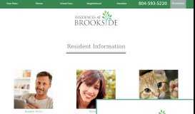 
							         Current Residents | The Residences at Brookside								  
							    