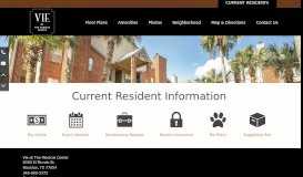 
							         Current Residents | Vie at The Medical Center								  
							    
