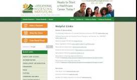 
							         Current Student Portal for Vocational Nursing Institute								  
							    